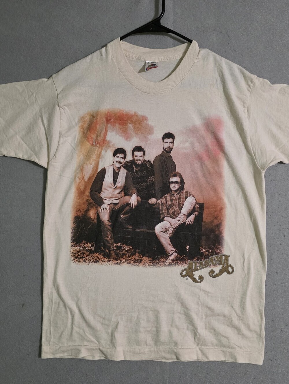 Vtg 1995 Alabama In Pictures Tour T Shirt Single Stitch USA Size Large